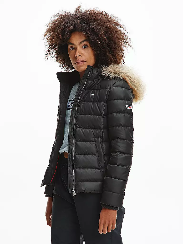TOMMY JEANS Daunenjacke Martina schwarz