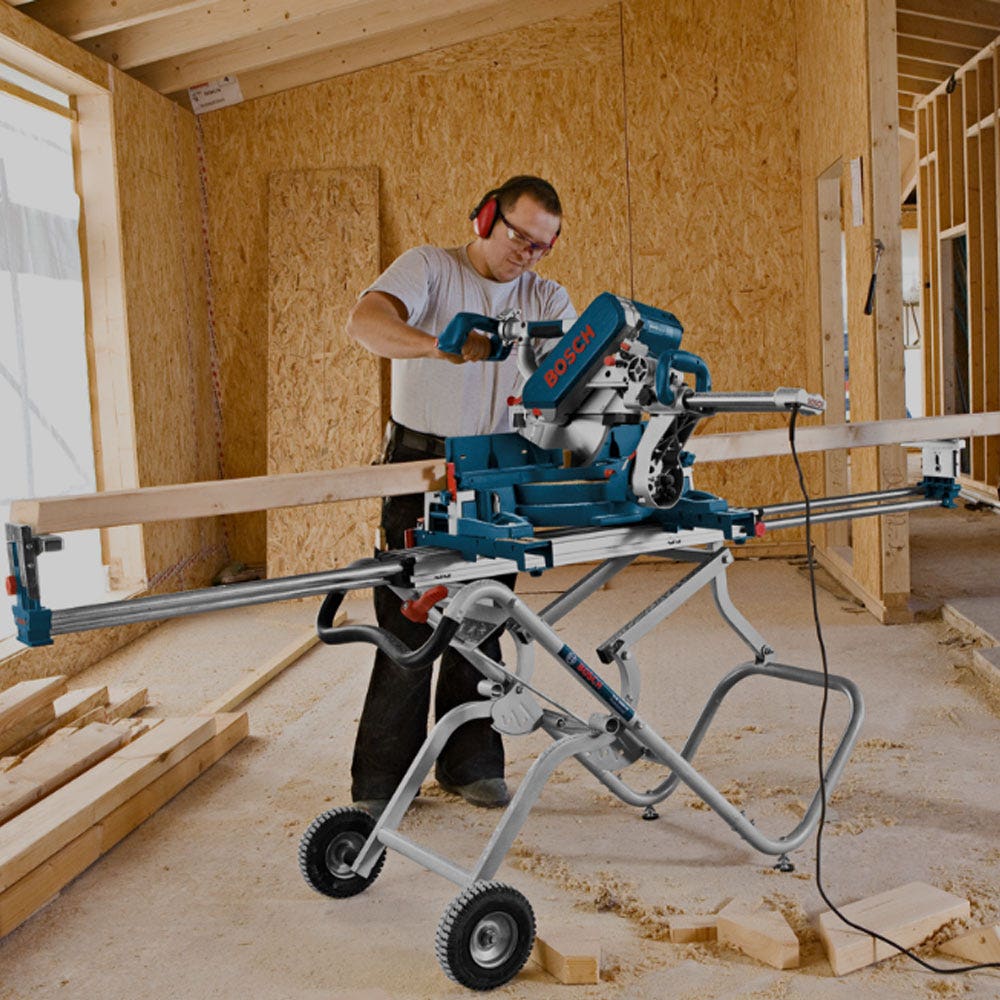 BOSCH Mitre Saw Stand Folding Gravity Rise 2.5m Extension 0601B12141