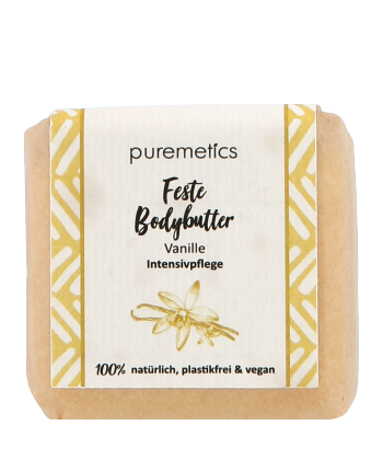 puremetics Körperpflege Feste Bodybutter Vanille 60g