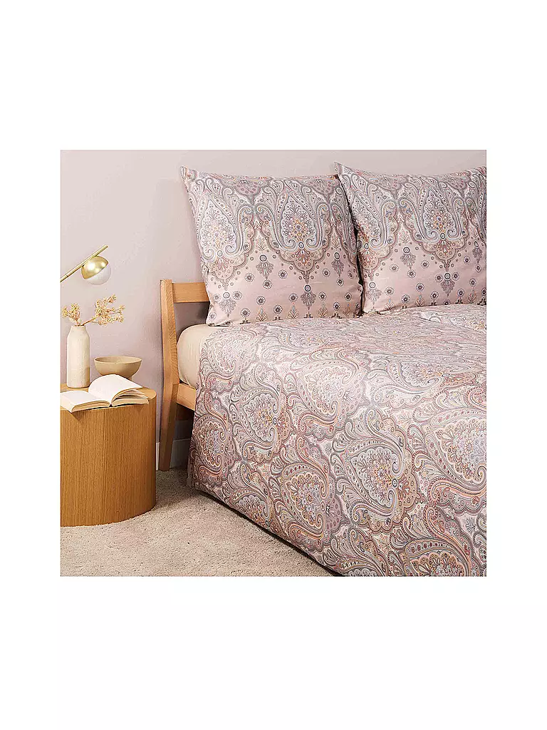 BASSETTI Satin Bettwäsche ISOLABELLA 70x90cm/140x200cm Rosa rosa