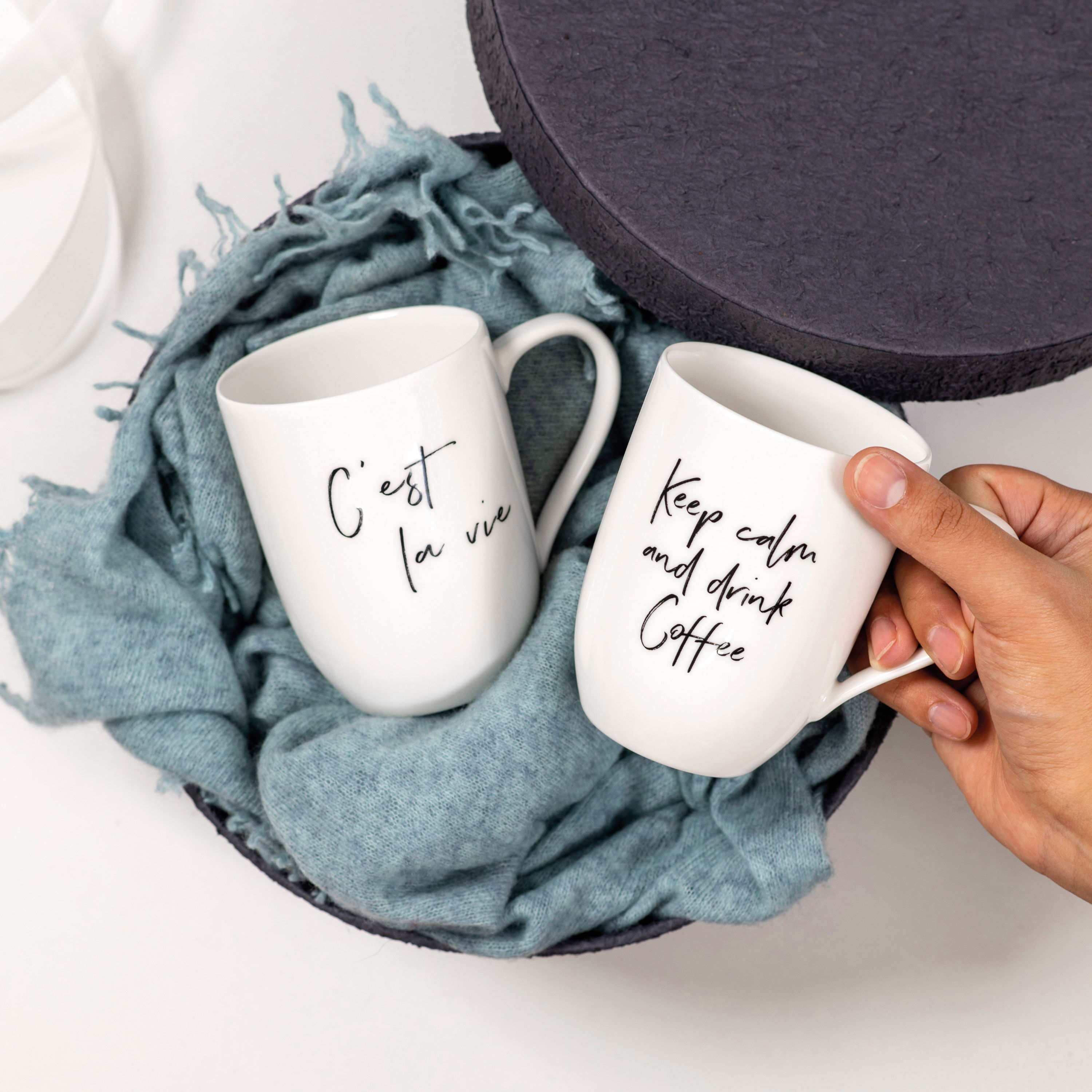 Statement Mug White, 9.9 oz, Premium Porcelain