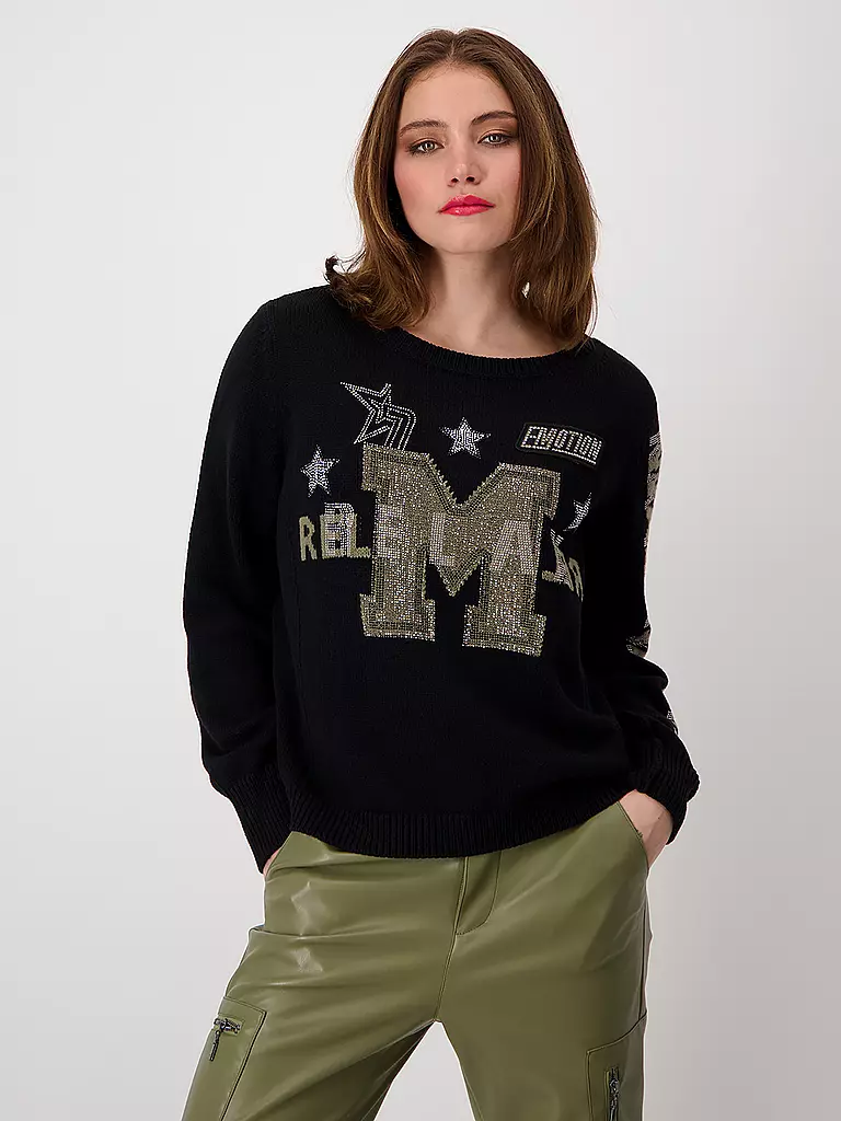 MONARI Pullover schwarz