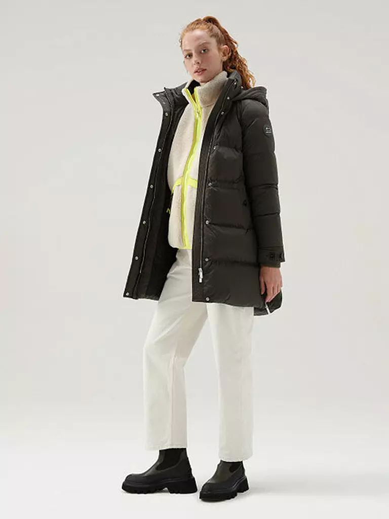 WOOLRICH Daunensteppjacke ALSEA olive