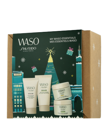 Shiseido WASO Set mit Shikulime Gel-to-Oil Cleanser 30ml-15ml-30ml-15ml