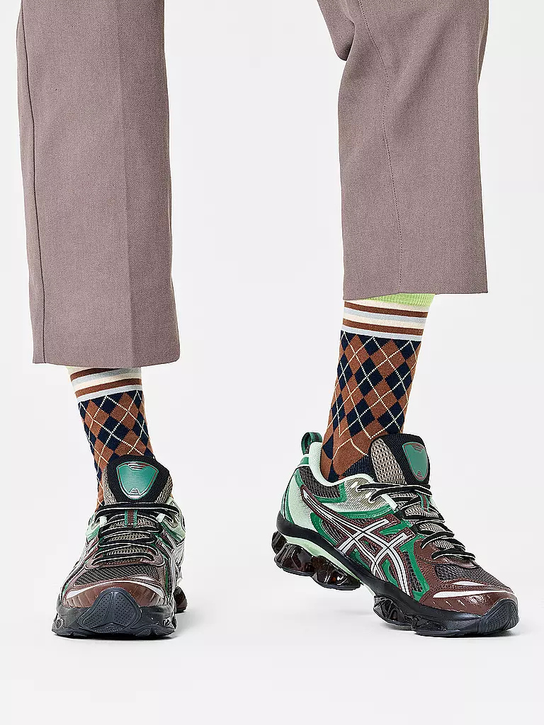 HAPPY SOCKS Herren Socken MIXED ARGYLE 41-46 navy braun