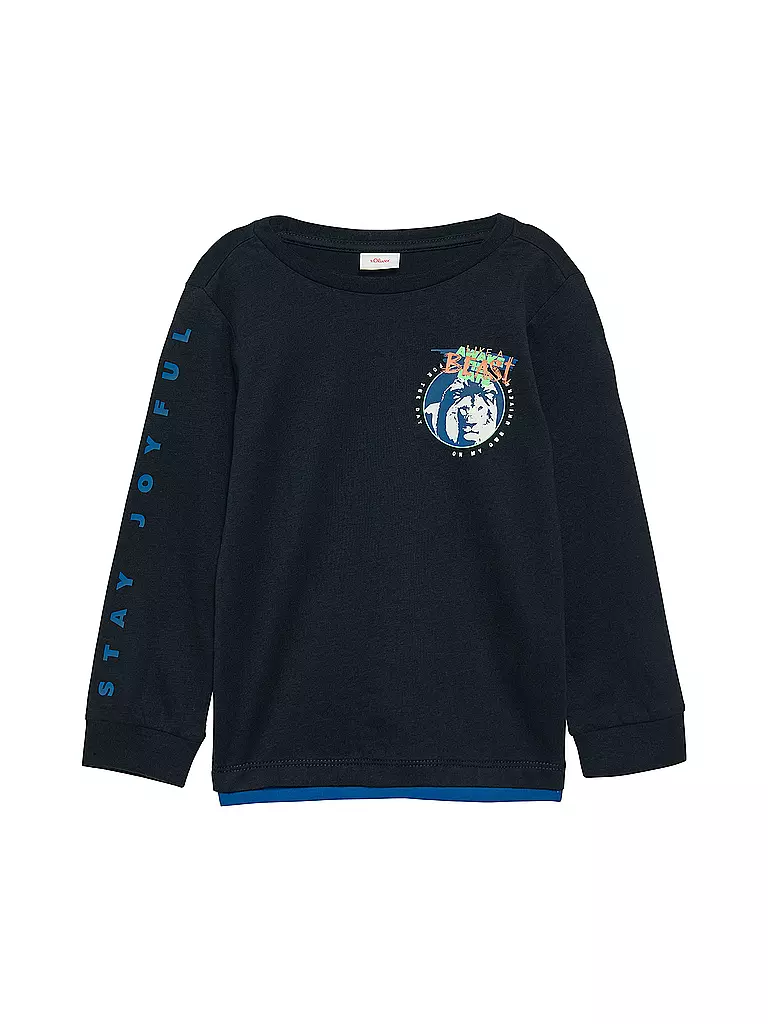 S.OLIVER Jungen Langarmshirt dunkelblau