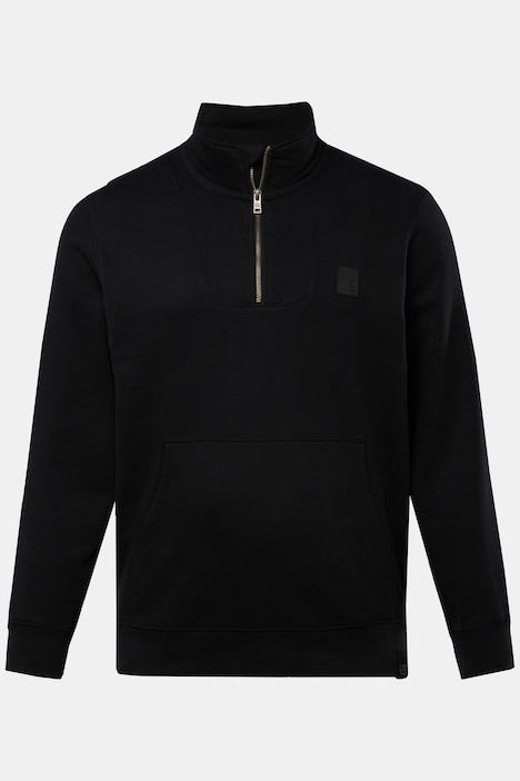 STHUGE Troyer, Sweat, Zippkragen, Badge, bis 8 XL