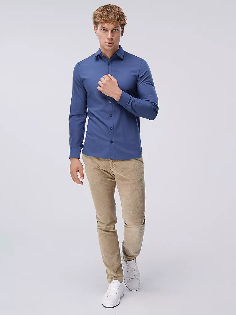 OLYMP NO.6 Business Hemd Super Slim blau
