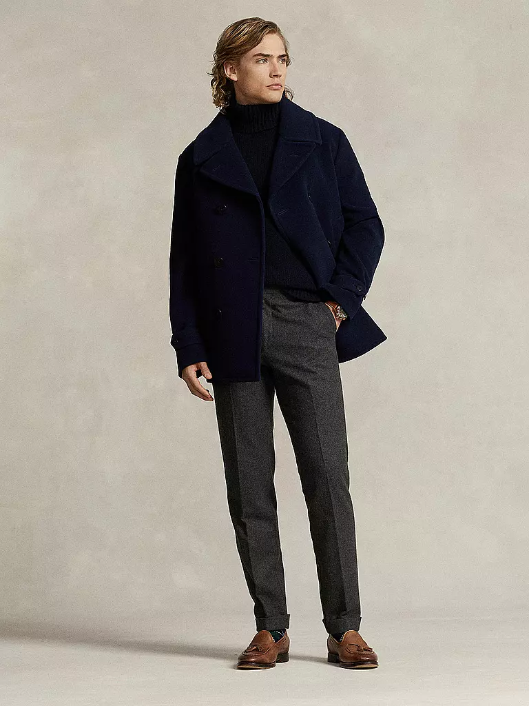 POLO RALPH LAUREN Wollmantel  dunkelblau