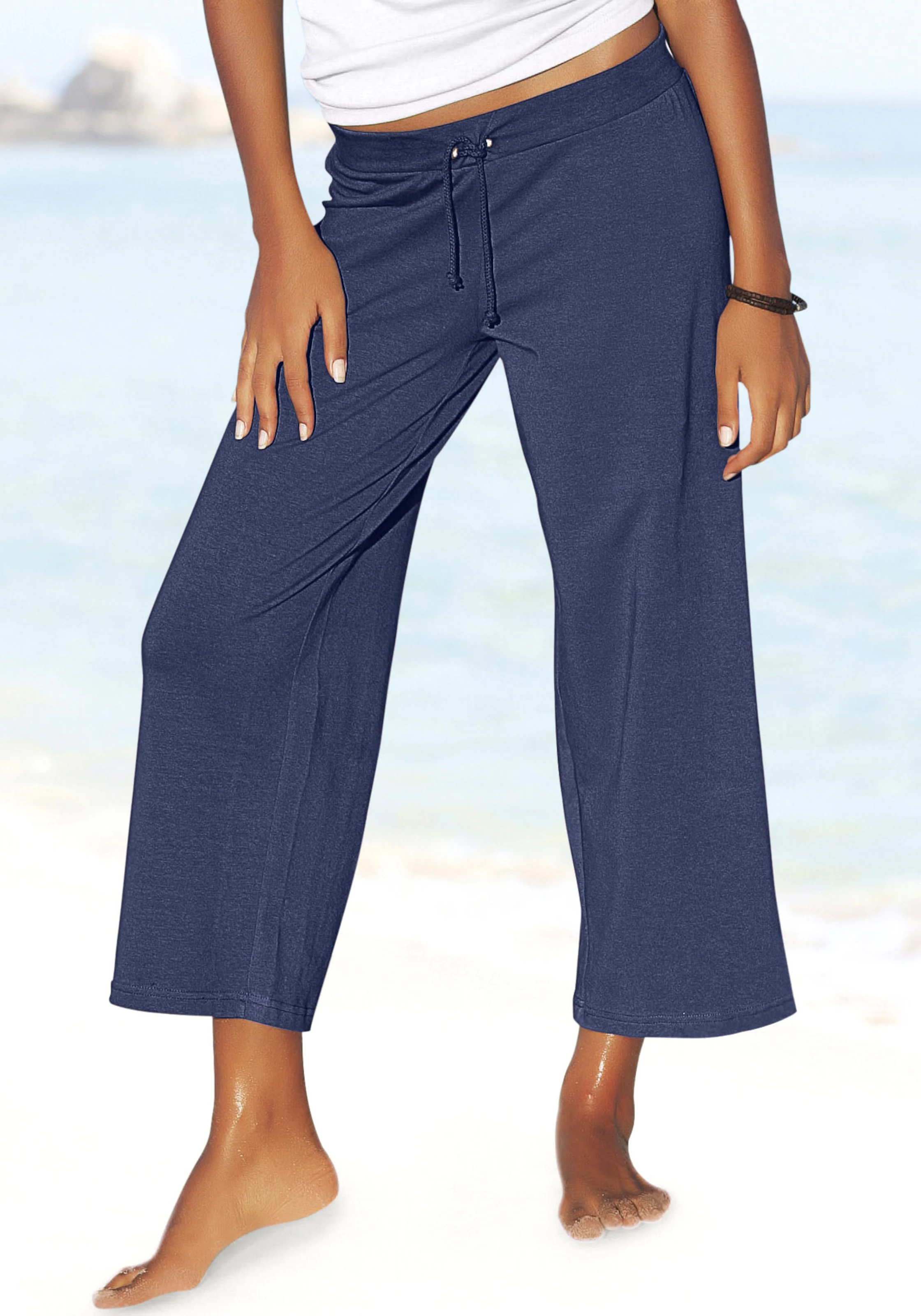 Beachtime 7/8-Strandhose in marine