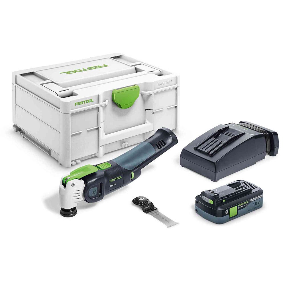FESTOOL 18V Brushless OSC VECTURO Starlock Oscillator Kit w. Systainer 577130
