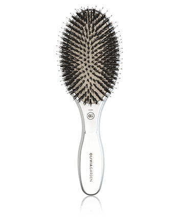 Olivia Garden Expert Care Oval Wildschwein- und Nylonborsten silber 1-Stück