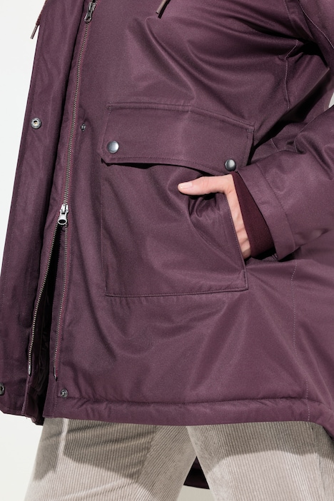 HYPRAR Funktions-Steppjacke, wasserdicht, Teddyfleece