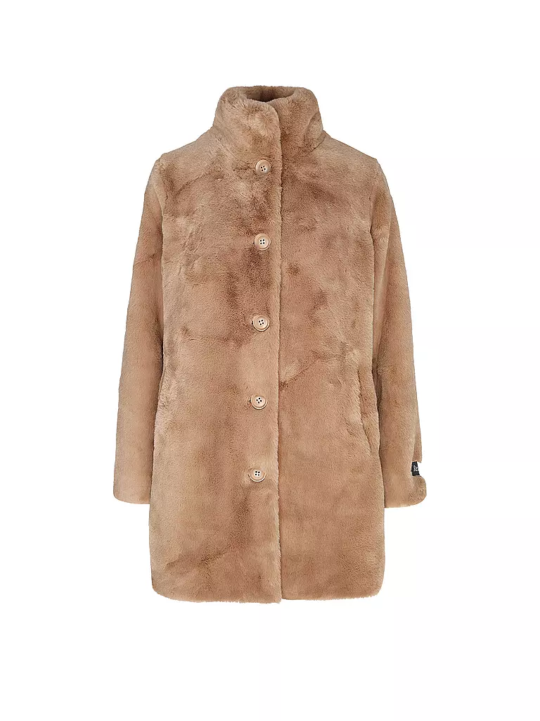 RINO&PELLE Mantel in Felloptik NONNA camel