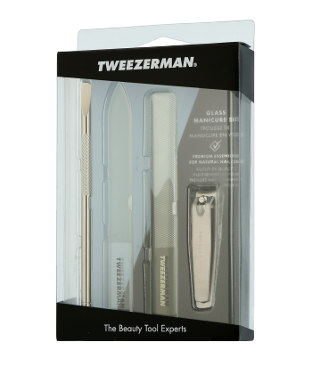 Tweezerman Manicure Glass Nailcare Set 4-teilig