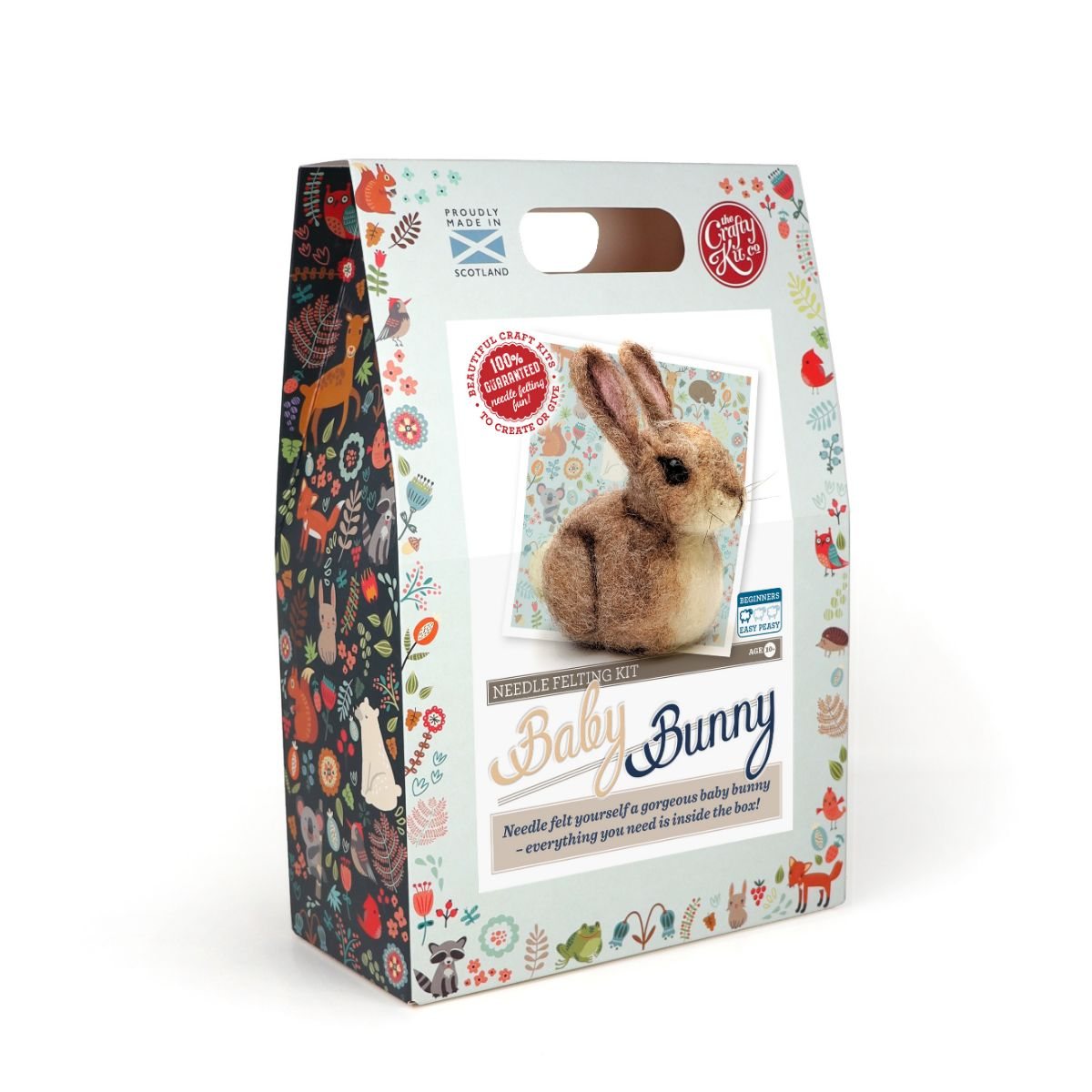 Baby Bunny Needle Felting Kit