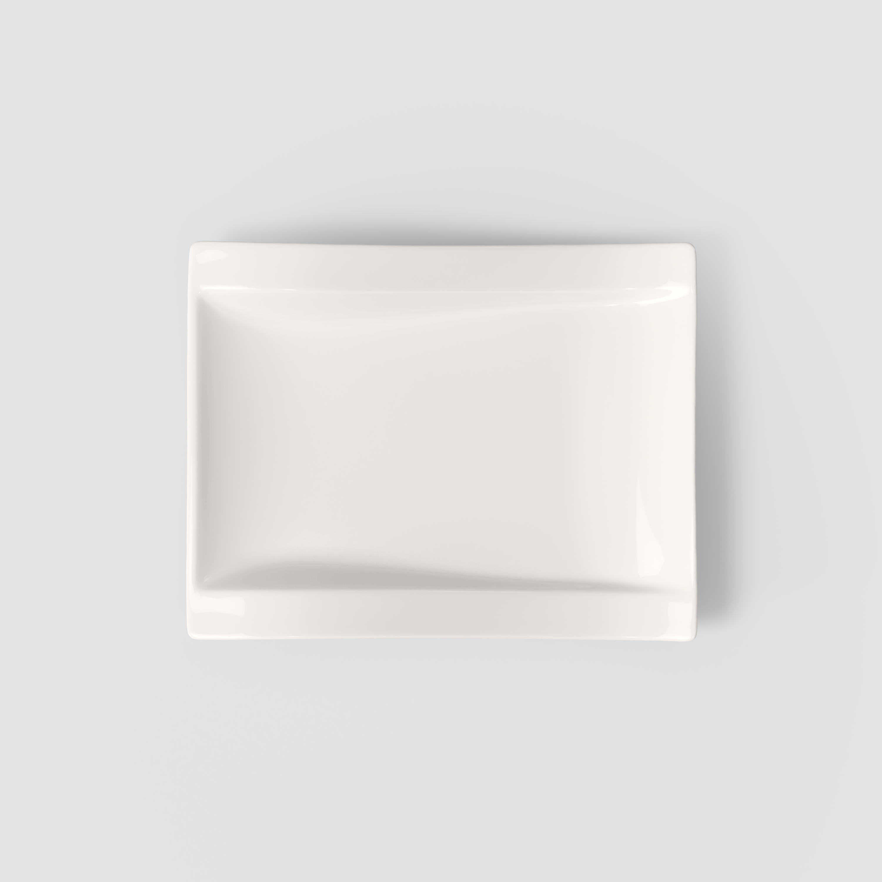 NewWave Appetizer and dessert plate White, 10.1'' x 8'', Premium Porcelain