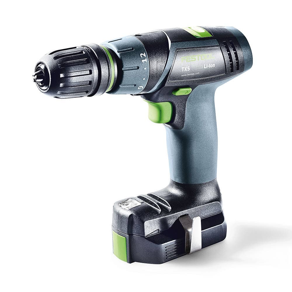 FESTOOL 10.8V 2 x 2.6Ah 10mm Drill Driver Kit 576104
