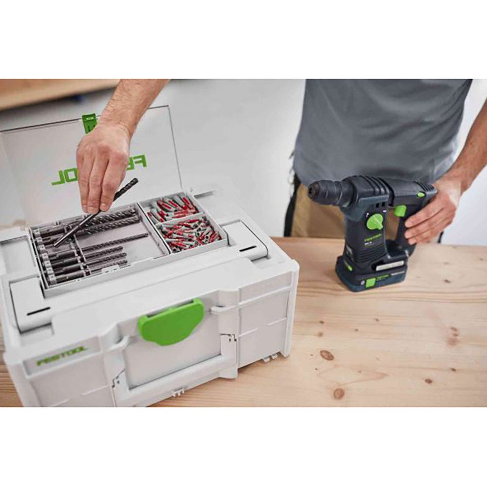 FESTOOL SDS Plus Hammer Drill Bit SYS Case Set for Systainer3 577398