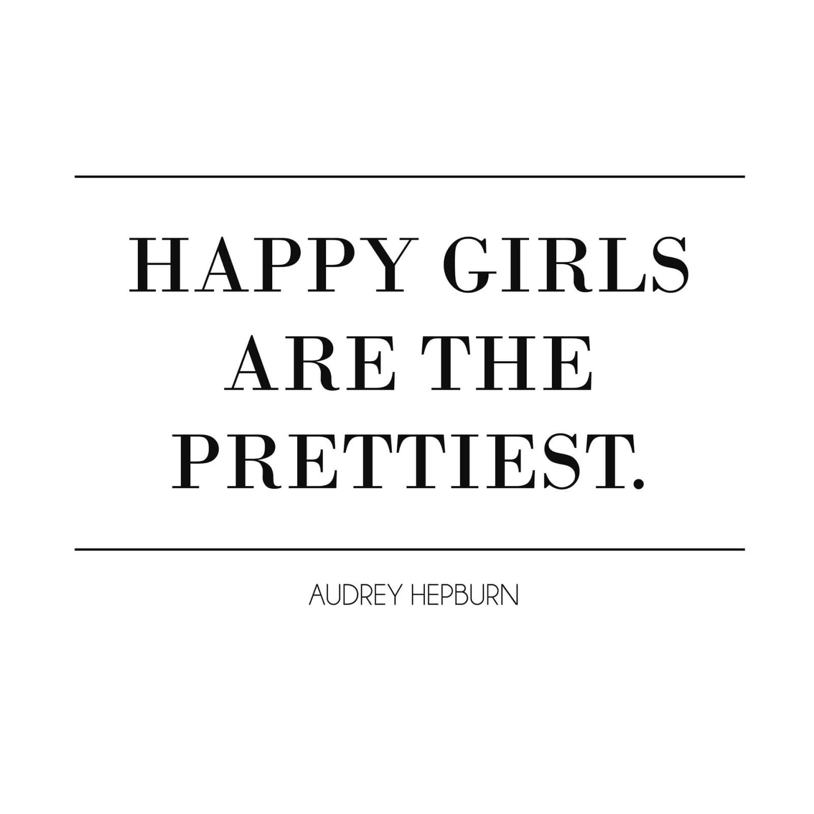 Leinwandbild HAPPY GIRLS - schwarz-weiß - 50x50 cm