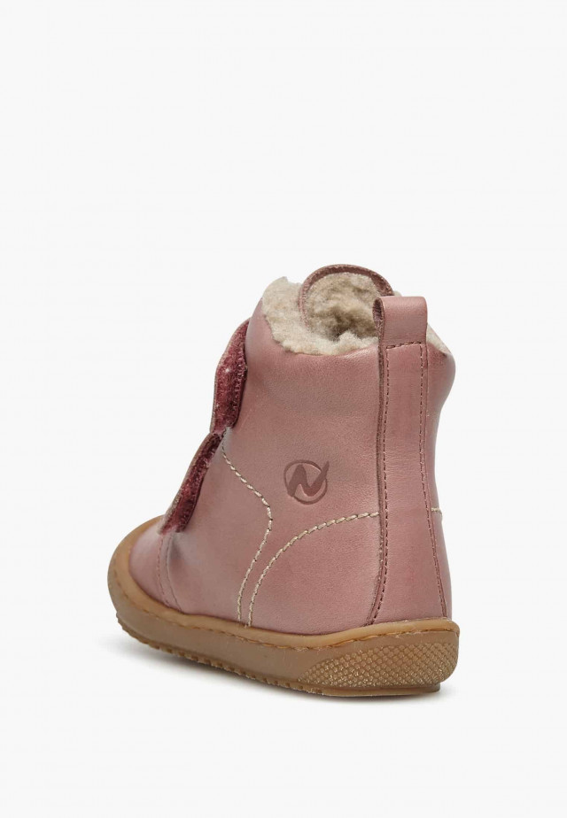 NATURINO BUBBLE VLStiefeletten aus gefüttertem Nappaleder, Rosa