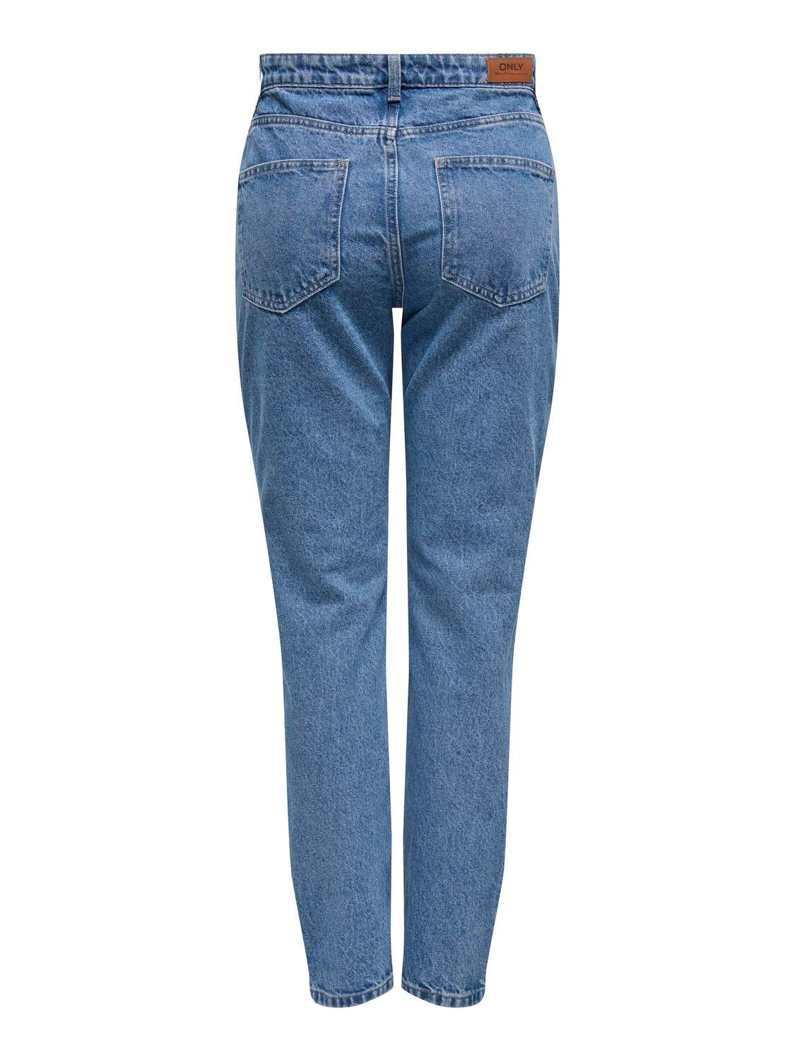 ONLJAGGER Hohe Taille Hohe Taille Jeans Medium Blue Denim