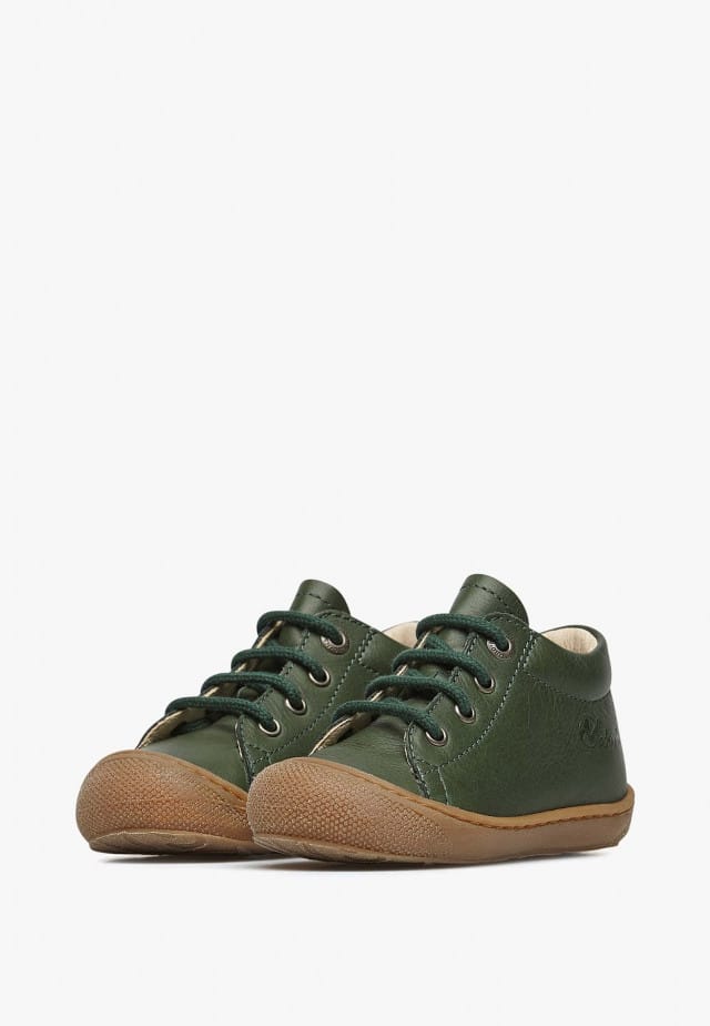 NATURINO COCOONLauflernschuhe aus Nappaleder, Dunkelgrün