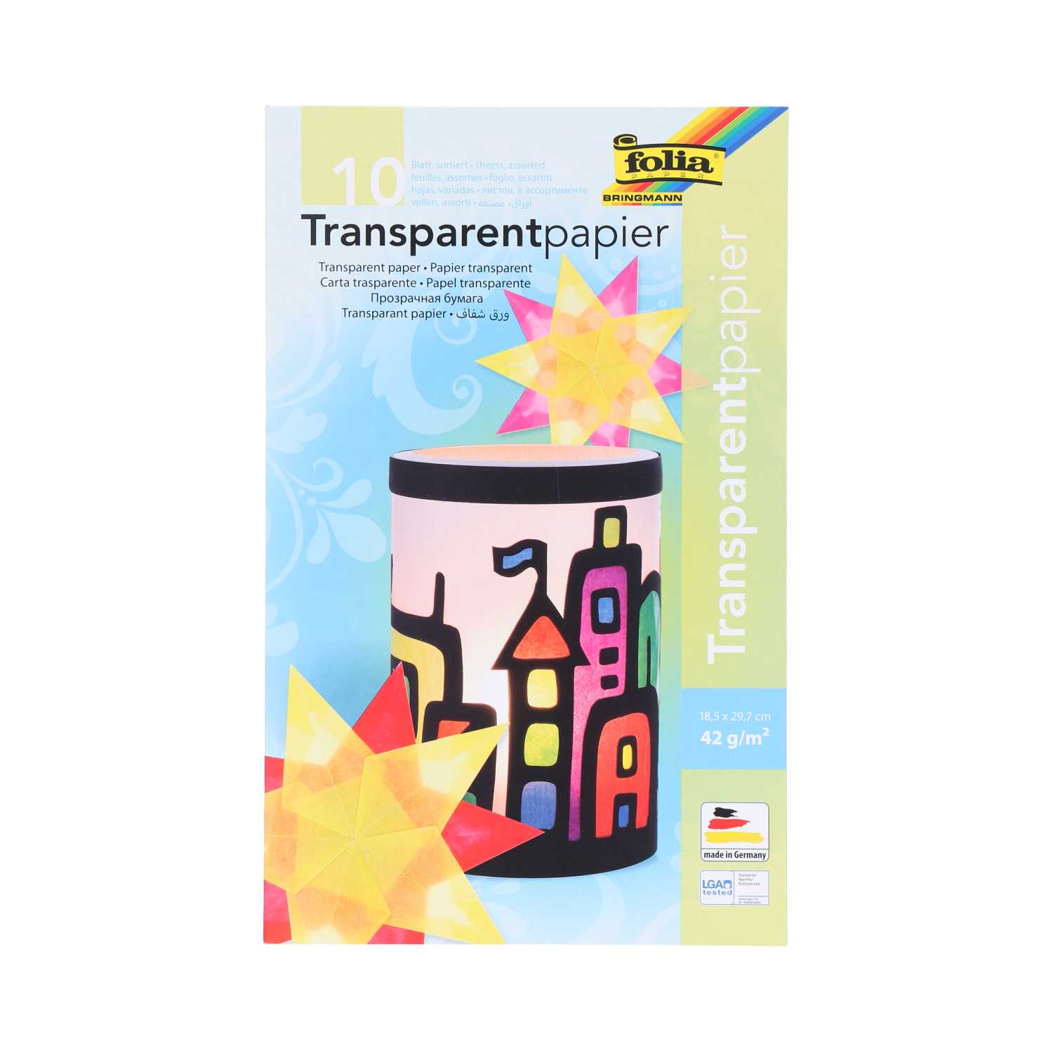 Folia Transparentpapier, 10 Blatt