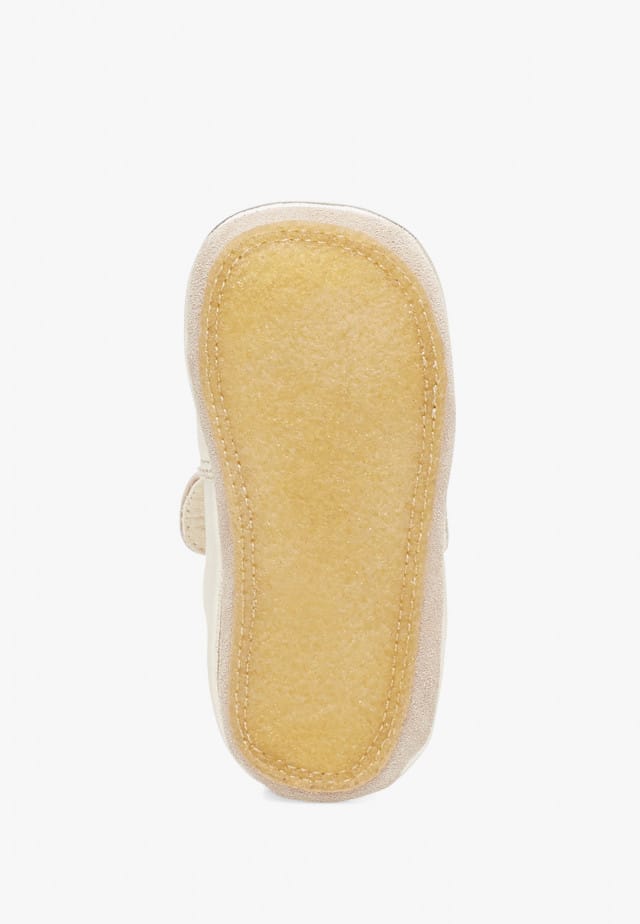 NATURINO DLONBabyschuh aus Kalbsleder in Metallic-Optik, Platin