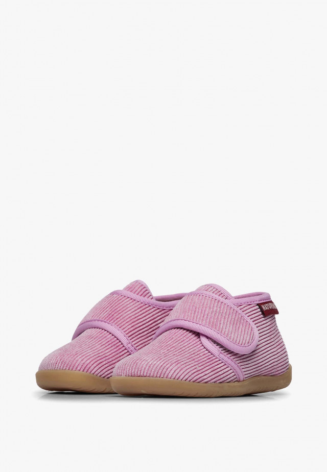 NATURINO HOMEHausschuhe aus Veloursleder, Rosa