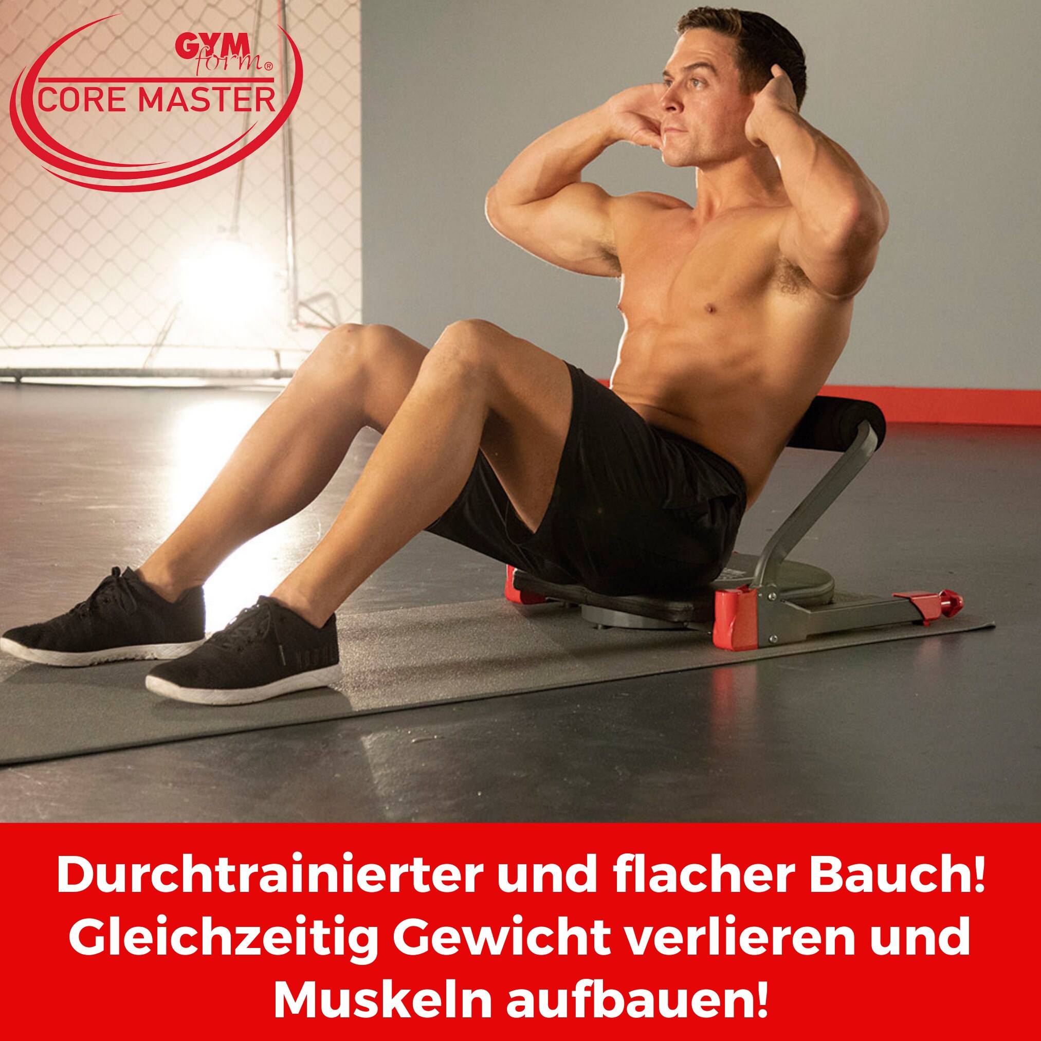 Gymform® Ganzkörpertrainer - kleines Fitnessgerät für Zuhause Core Master