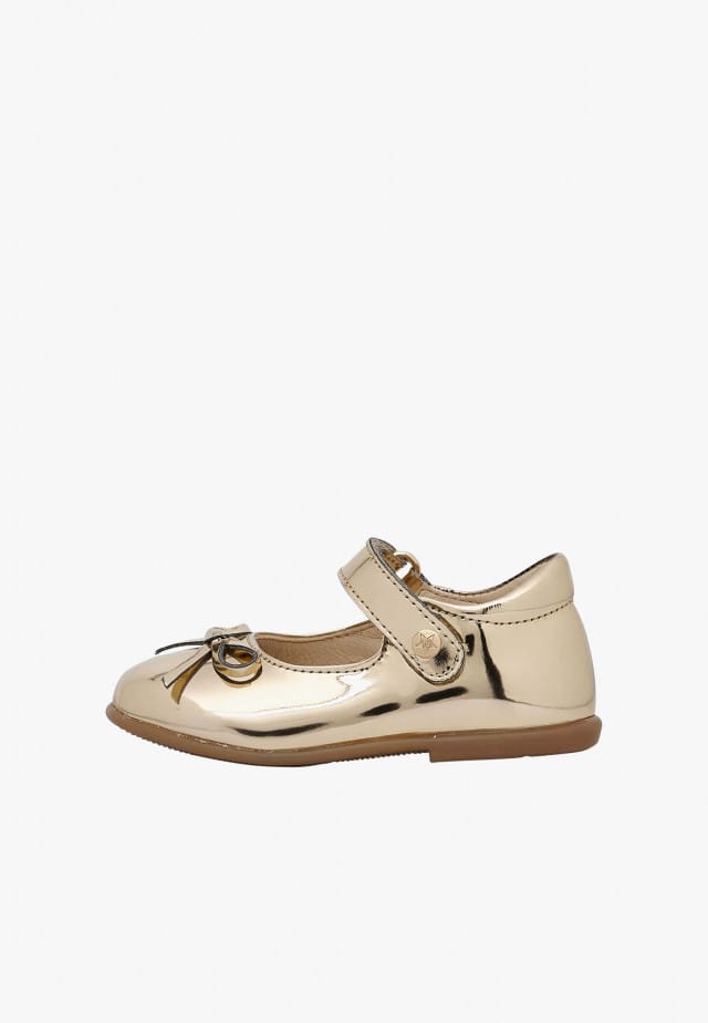 NATURINO BALLETBallerinas aus gespiegeltem Leder, Platin