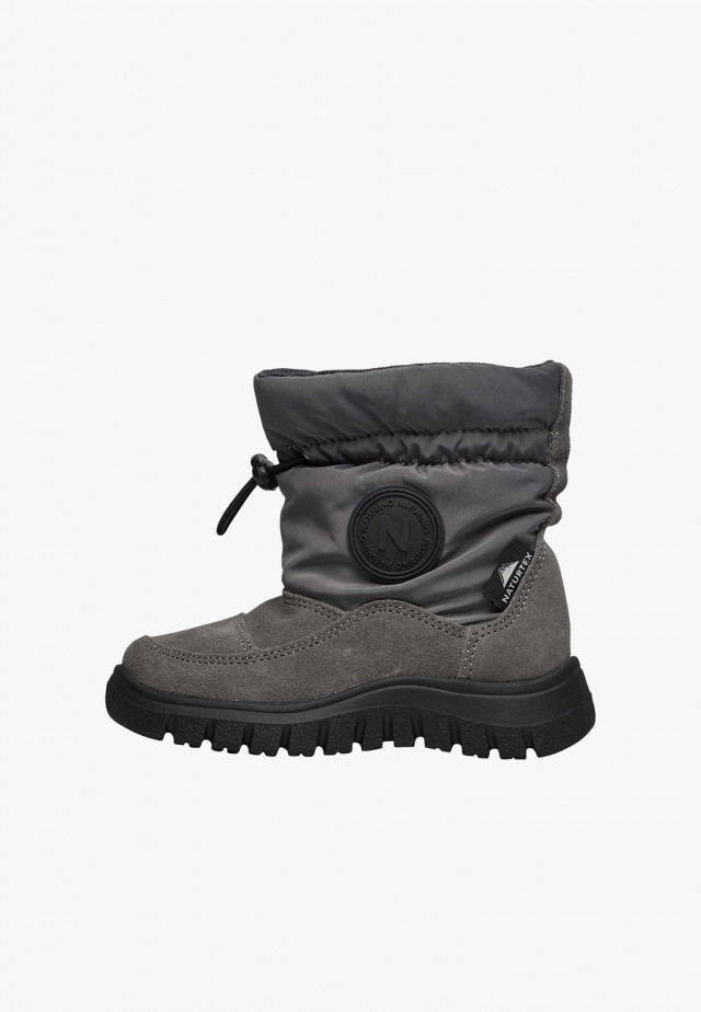 NATURINO VARNA 2 WP.Stiefel aus Veloursleder und technischem Gewebe, Anthrazit