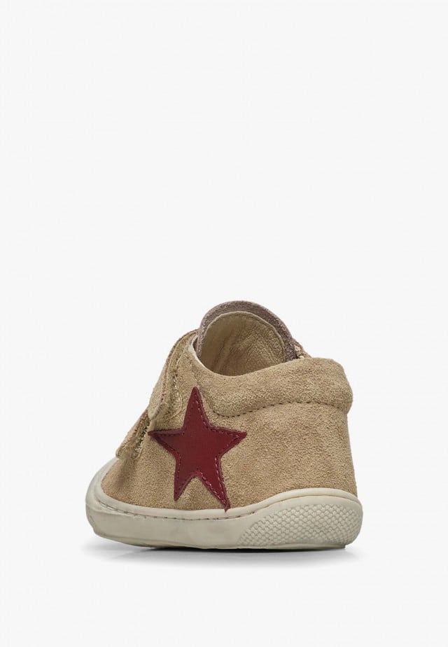 NATURINO KOLDE VLLauflernschuhe aus Leder und Veloursleder, Beige