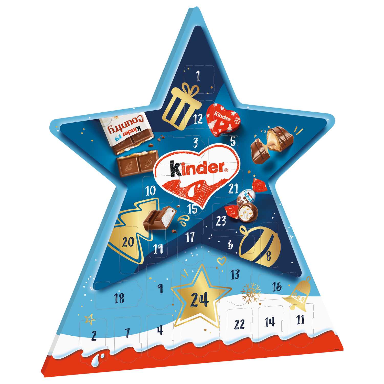 Ferrero Adventskalender Kinder Stern149g