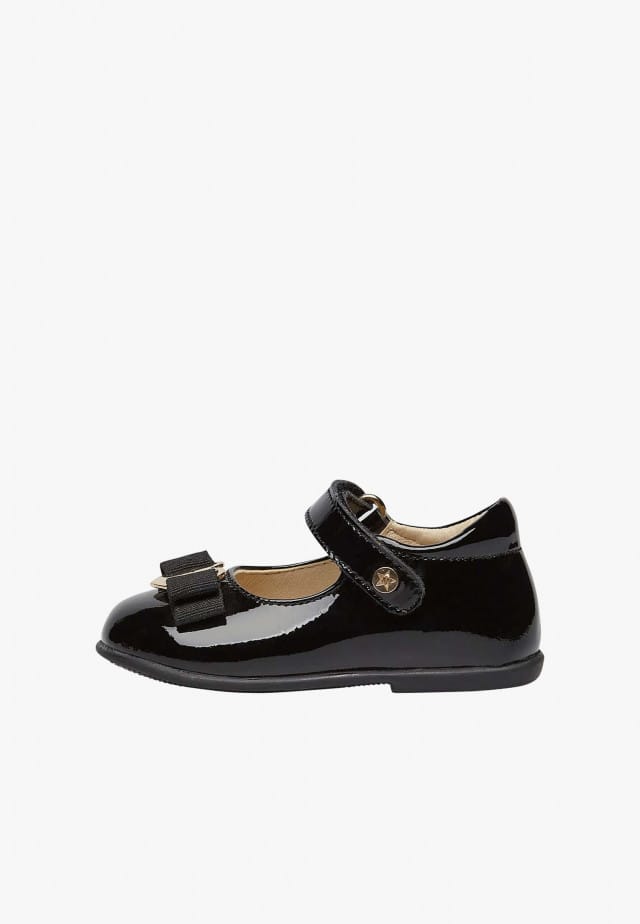 NATURINO JETE'Ballerinas aus Lackleder, Schwarz
