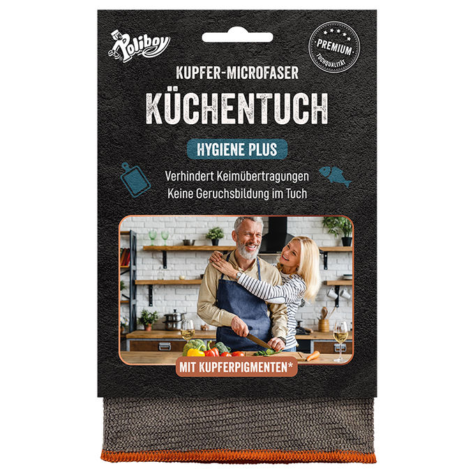 Kupfer-Mikrofaser Küchentuch Hygiene Plus, 1 Stk. von Poliboy