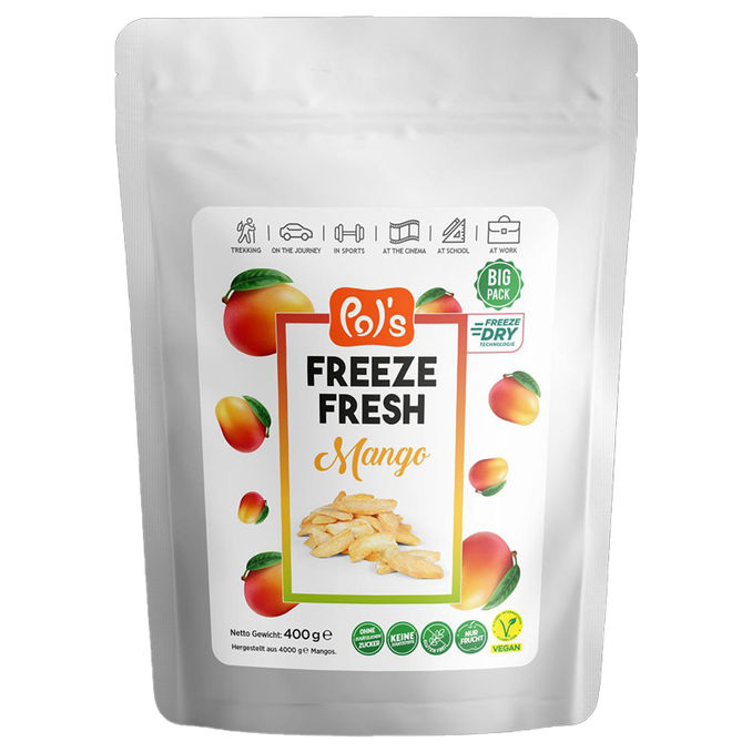 Mango Fruchtchips (Big Pack), 400g von Pol's Freeze Fresh