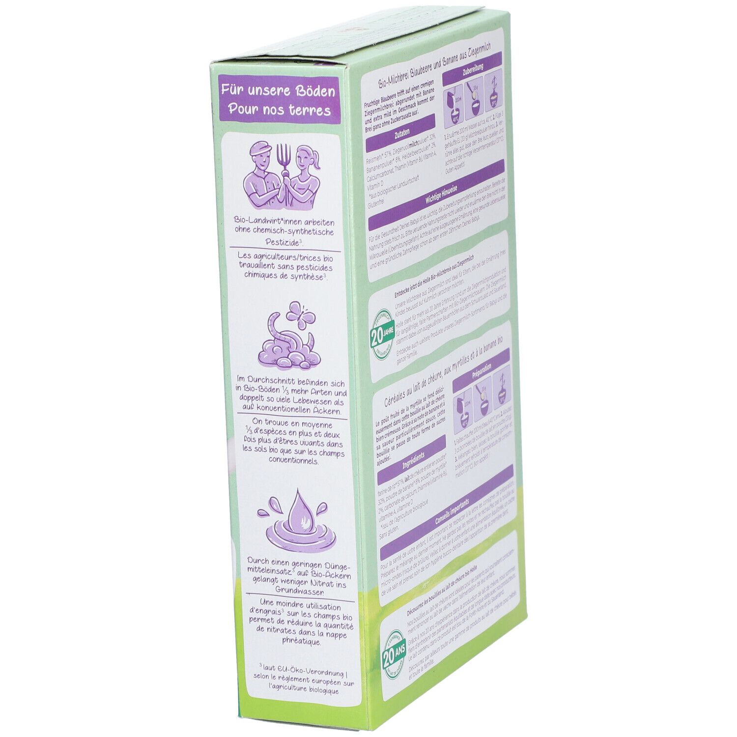 Holle Bio Milchbrei Blaubeere + Banane