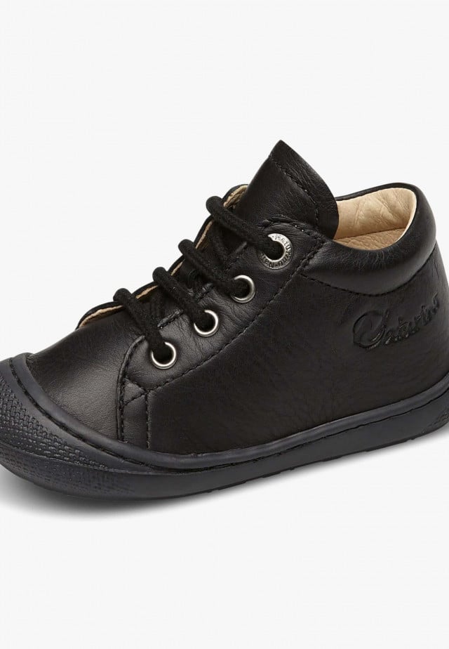 NATURINO COCOONLauflernschuhe aus Nappaleder, Schwarz