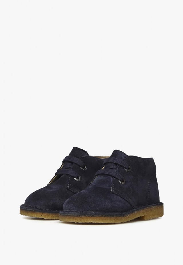 NATURINO MILKYDesert Boots aus Veloursleder, Blau