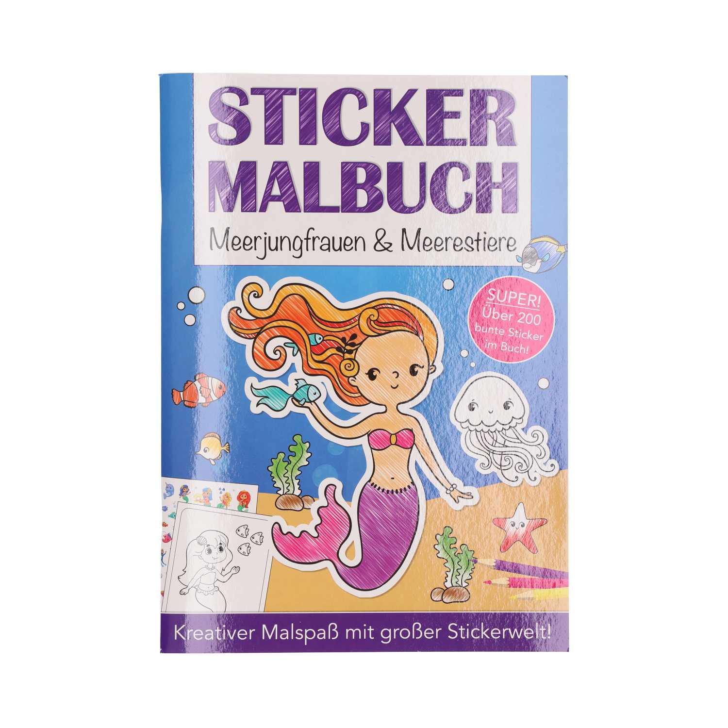 Malbuch mit Sticker, 64Seiten