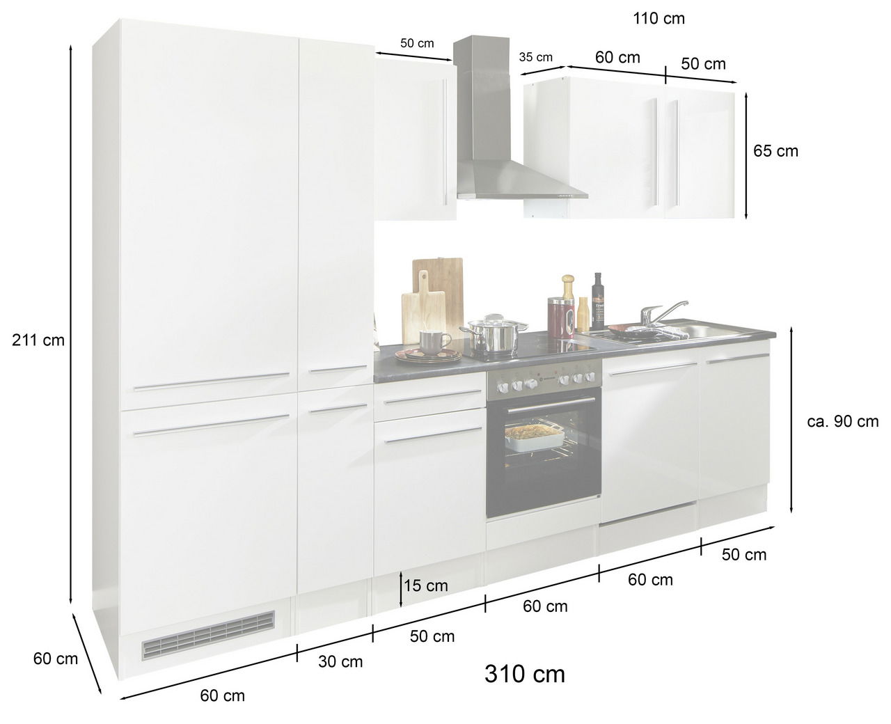 Yourkitchen Küchenblock 310 JAZZ