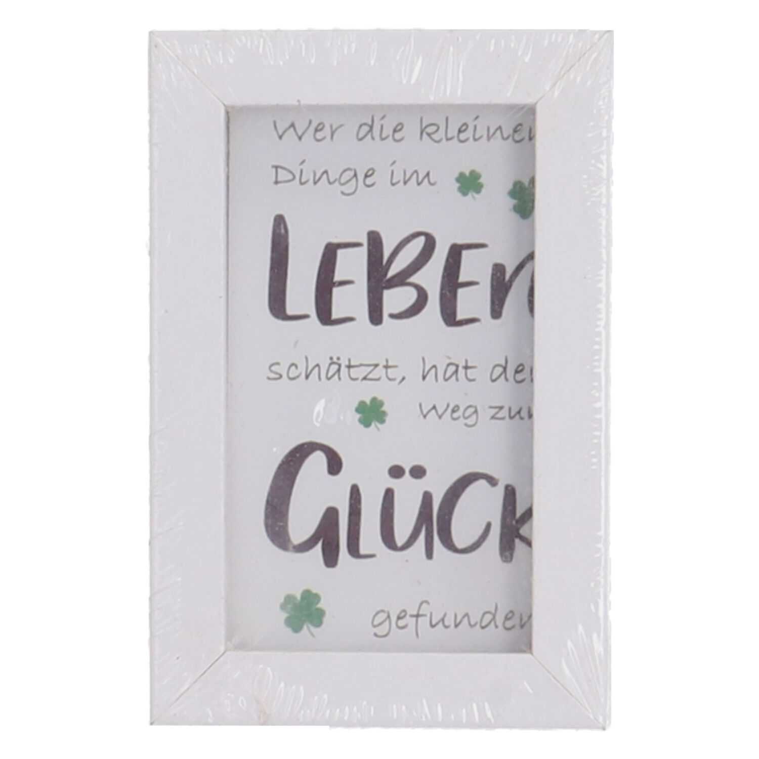 Bilderrahmen Spruch 8,5x5,5cm, 8-fach sortiert