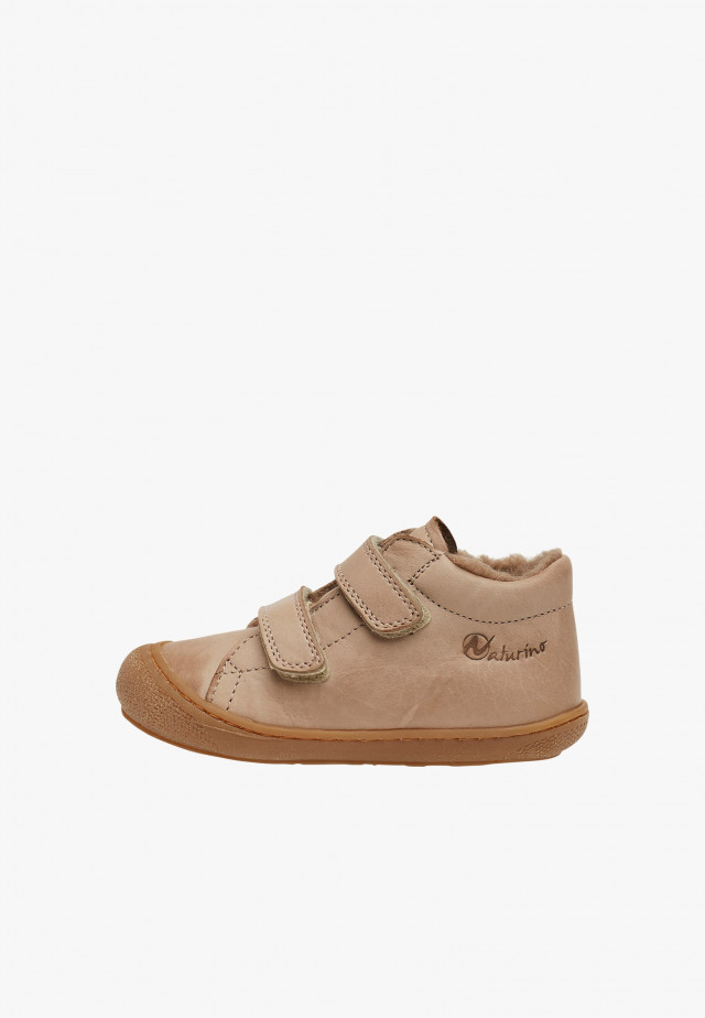 NATURINO COCOON VLLauflernschuhe aus Nappaleder mit Wollfutter, Taupe