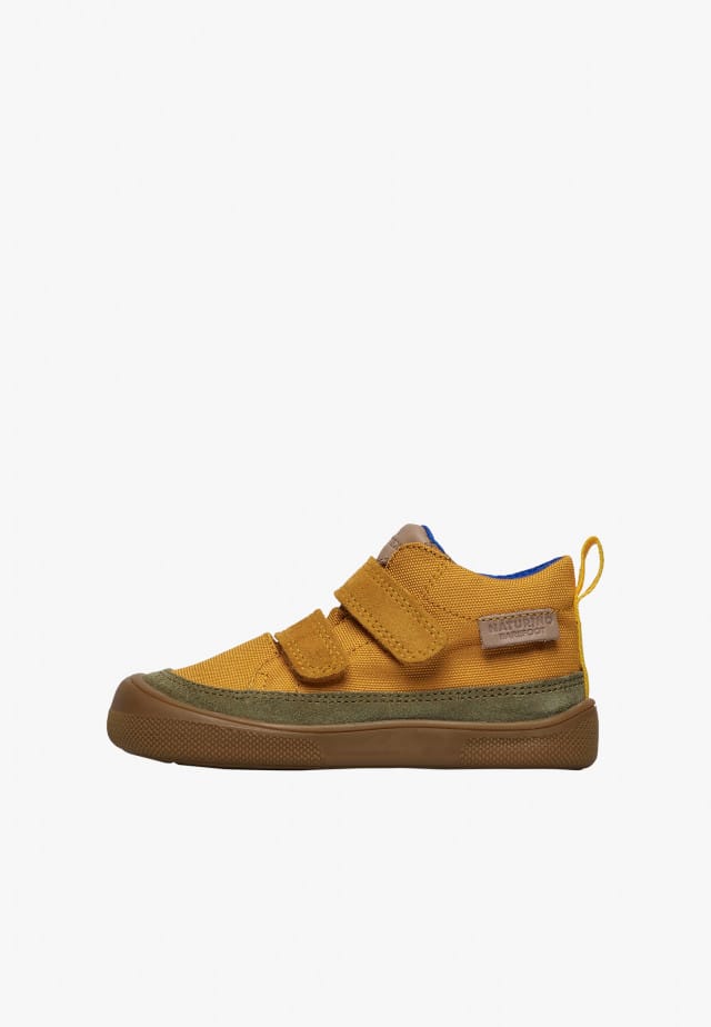 NATURINO NUPTY WPBarfuß hohe Sneakers aus Leder und Gewebe, Kürbis