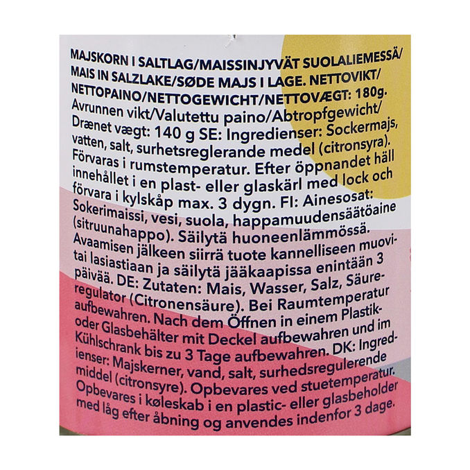Gemüsemais, 3er Pack, 3 x 140 g von By Motatos