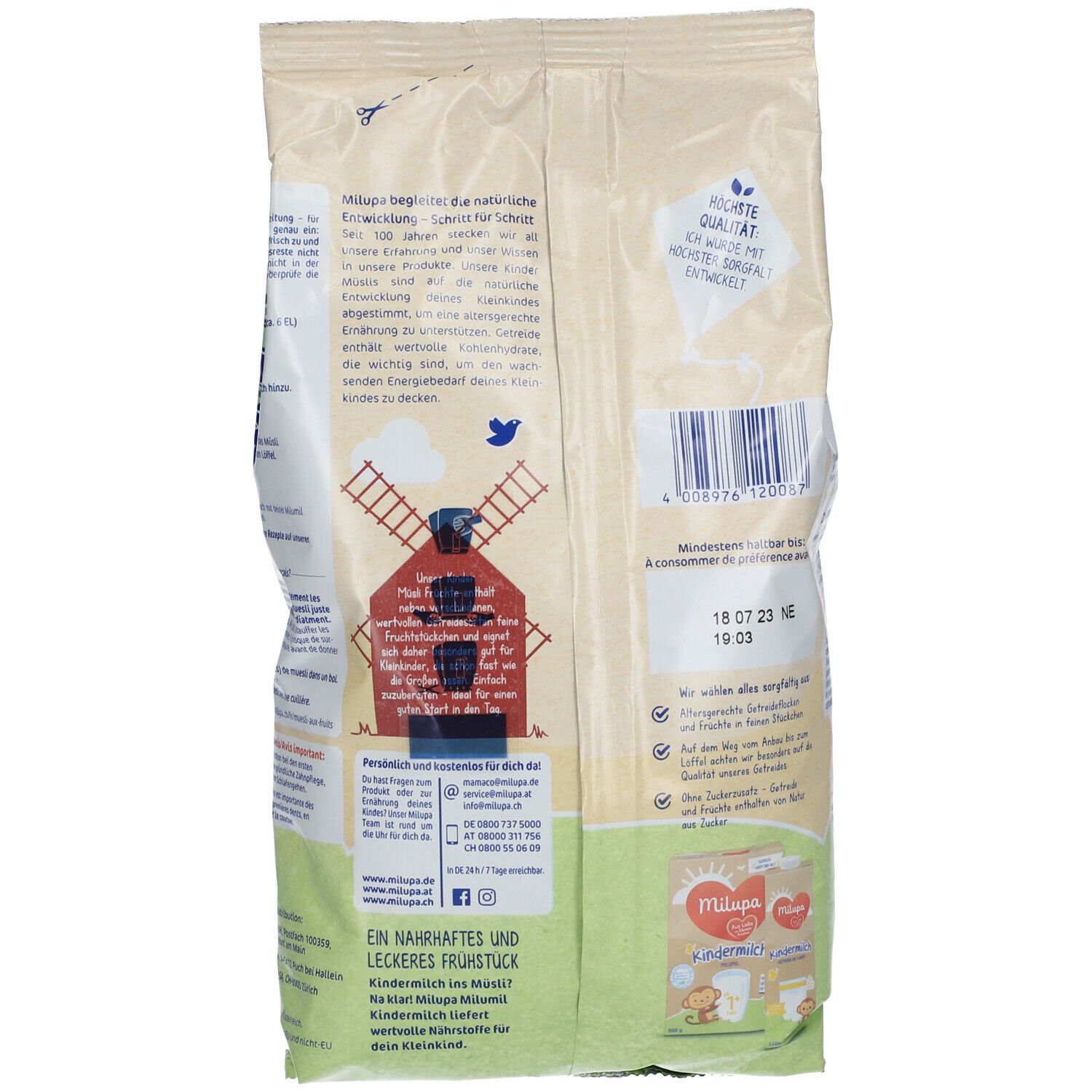 Milupa Kinder Müsli Feine Früchte