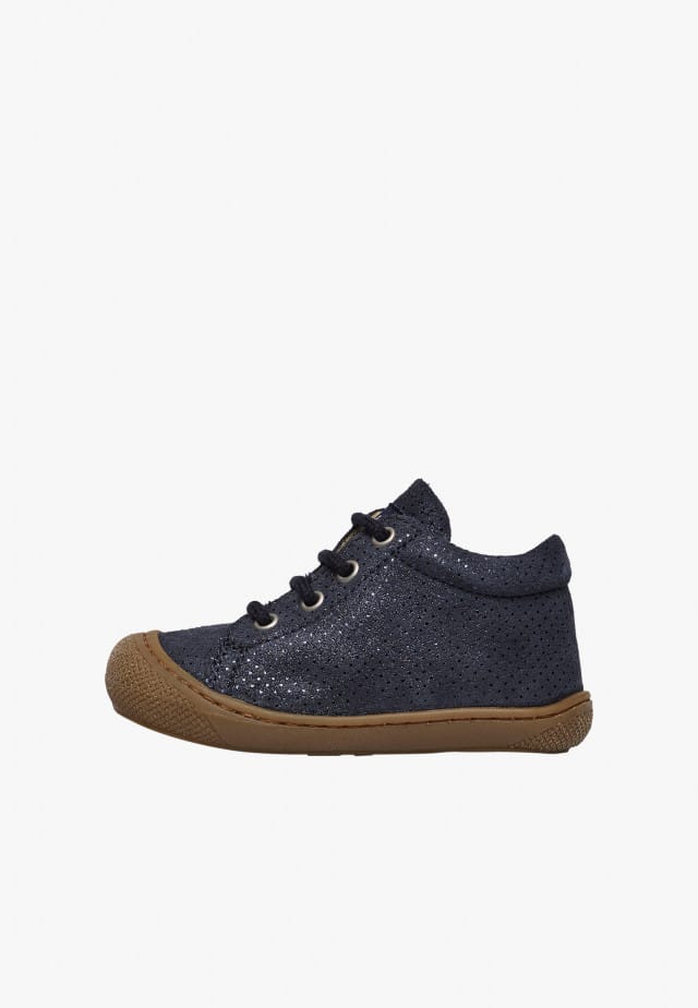 NATURINO COCOON ZIPLauflernschuhe aus Veloursleder mit Reißverschluss, Blau