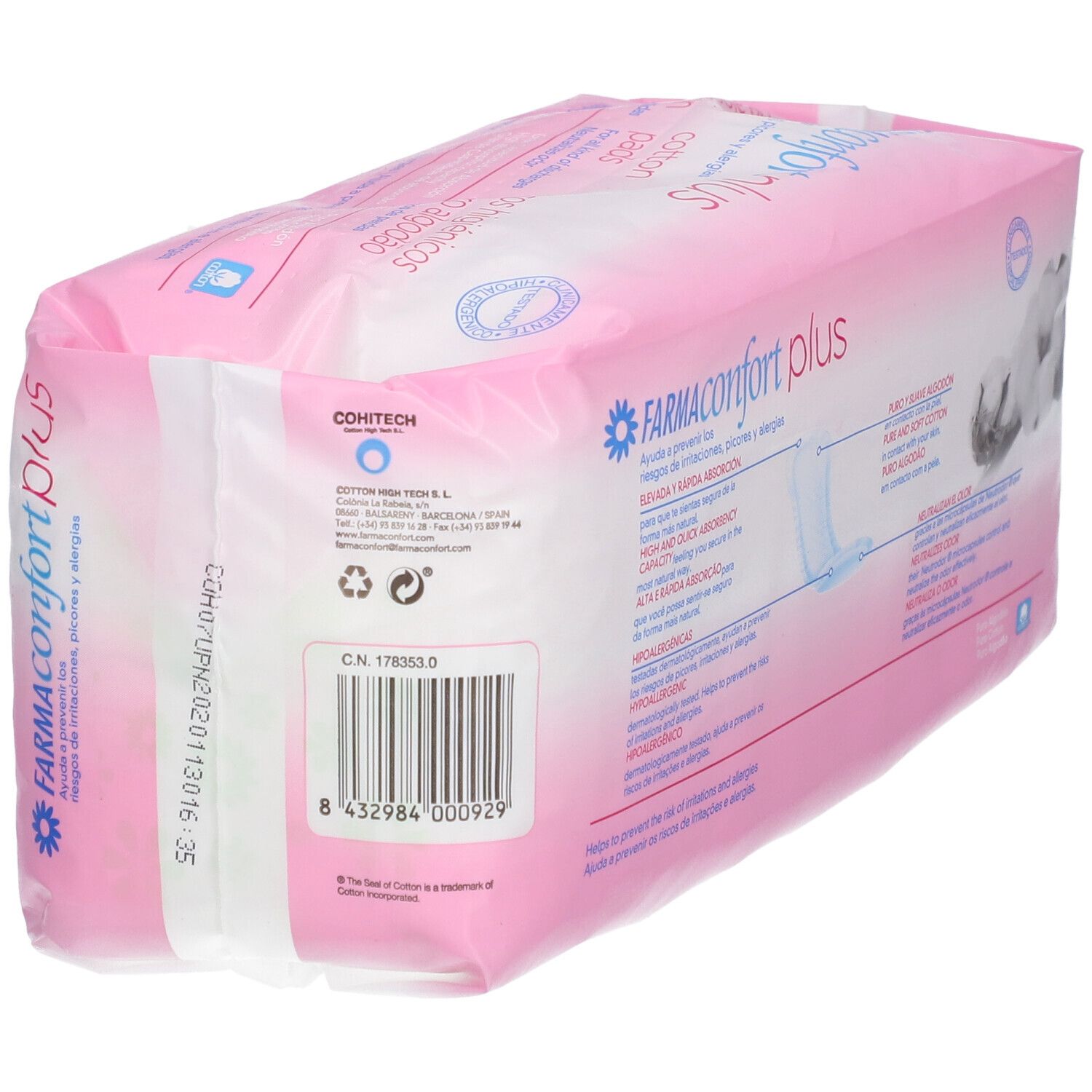 FARMAconfort Plus Baumwoll-Inkontinenzeinlagen normal